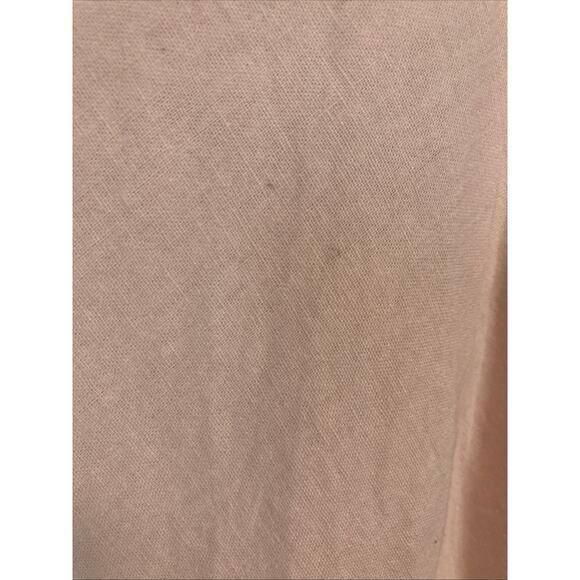 Vintage Plaza South Pink Linen Blend Maxi Dress Coastal Beach Wedding Bridal 18 - Picture 6 of 8